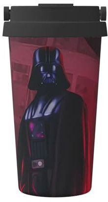 Star Wars - Tazza da caffè da viaggio in acciaio inox, 500 ml, isolante, resistente al calore e al freddo, ideale per pendolari e ufficio