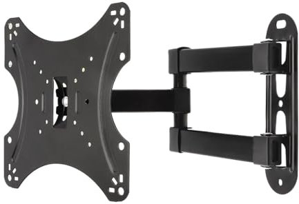 DRJBBODVQ Soporte de Pared for TV de Pantalla Plana, Ajustable, de 20 kg, for monitores LCD y LED de 14 a 42 Pulgadas, con inclinación de 15 Grados.