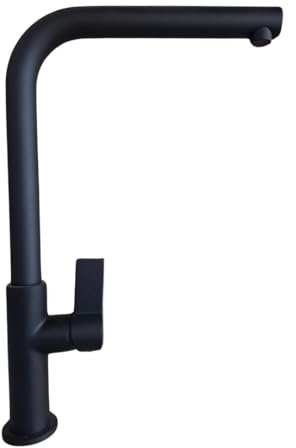 Rubinetto Miscelatore Monocomando, Rubinetto Canna Girevole Conica 360°, Rubinetto miscelatore Lavello Cucina, Nero Paini Linea CLASSICA Procida 78NS572TCS599BAPA