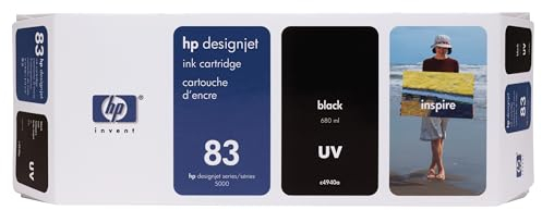 HP 83 Schwarz Original UV-Tintenpatrone, 680 ml