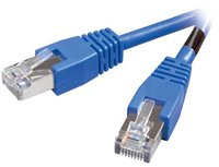 Vivanco Cat 5e Netzwerkkabel Crossover/gekreuzt, RJ45 Stecker 10.0 m blau