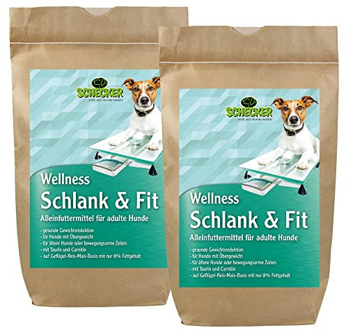 Schecker Trockenfutter Wellness Schlank und Fit Huhn Geflügel 24 kg