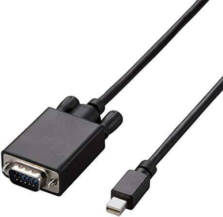ELECOM Cable de conversión miniDisplayPort-VGA 2m Negro AD-MDPVGA20BK