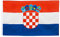 BRUBAKER Hissflagge Kroatien Fahne Flagge 150 x 90 cm Banner mit Ösen zum Hissen