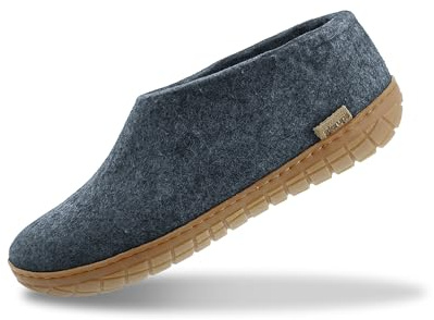 GLERUPS Men's Felt Shoes with Rubber Sole Slipper