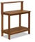 Furinno Tioman Outdoor Bank/Regal für Töpfe, Holz, 49.53 x 91.29 x 108.51 cm, Natur