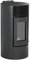 OPTIMO Poêle Ã granulés Rond Cristo Noir 12kW