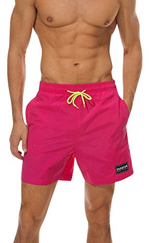 Homme Short De Bain Maillot De Bain Shorts Plage Surf Séchage Rose 2XL