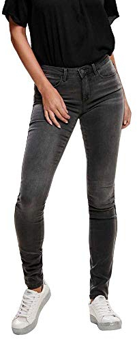 ONLY Onlroyal Reg Sk Dnm Jeans Bj312 Noos, Jean skinny Femme, Gris (Dark Grey Denim Dark Denim), W27/L34 (Taille fabricant: Small)