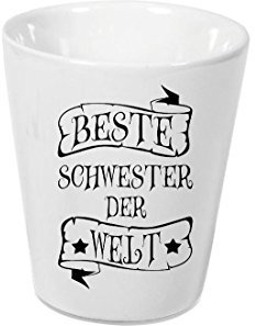 Shirtinstyle Blumentopf aus Keramik, Beste Schwester der Welt