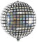 Holografischer Folienballon Disco-Kugel, Größe: 40cm, Helium Ballon Discokugel