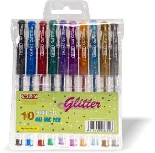 Wiler GEL10G Gelschreiber Glitter Beutel 10 Stück