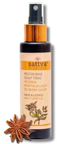 SATTVA Haartonikum mit Anis und Süßholz - Revitalisiert, Spendet Feuchtigkeit und Beruhigt die Kopfhaut - Natürliches Kopfhaut Tonikum für Trockene und Juckende Kopfhaut - Alkoholfrei - Süßer Duft