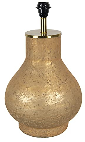 Clayre & Eef Lampenfuss Lampensockel Tischlampe goldfarben Glas 28 x 28 x 49 cm 6LMP717