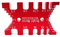 High Precision Tenon Caliper Metric and Imperial Card Gauge for Measuring Height Depth, 2 in 1 Height Gauge Depth Gauge Woodworking Router Saw Table Machine (Red)
