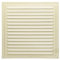 Rejilla de ventilación metálica de 30 x 30 cm, montaje interior y exterior, con protección contra insectos, robusta, resistente a la intemperie (30 x 30 cm, beige)