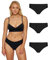 Snocks Mikrofaser Hipster Damen Schwarz XS/34 - Nahtlose unsichtbare Unterwäsche bequem stilvoll Mikrofaser Panty Damen Unterwäsche Frauen Unterhosen schwarz XS