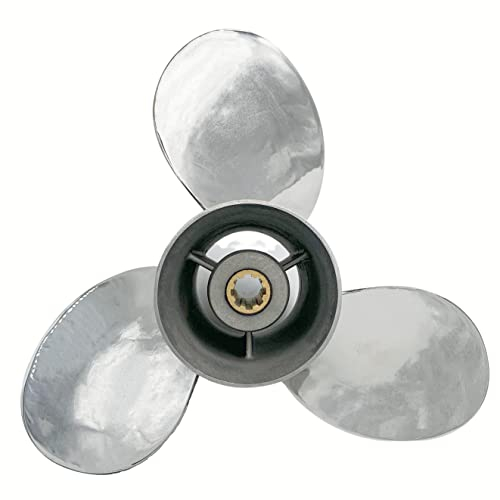 SLEIPNIR Bootspropeller 9 1/4x8 für Honda Außenborder 10-20 PS Edelstahl 8 Zähne OEM-Nr.: 58133-ZV4-008AH 9,25 x 8