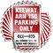 COTECI Lustige Aufkleber für Autos Keeway Arn 150 Parking Only Lustiger Aufkleber 10 Stück No Stupid People Schild Autoaufkleber für Männer (Größe: 8 x 12 cm)