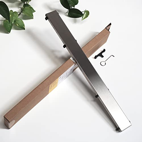 WITEN&NOCK Abdeckung für Duschrinne Befliesbar Edelstahlrost Zubehör Ersatzteil für Dusche Bodenablauf beliesbar Länge 583 mm