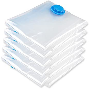 Hoement Vakuum-aufbewahrungsbeutel Platzsparend Versiegelbar Für Kleidung Decken Kissen Organizer 50 X 60 Cm