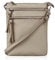 befen Echtleder Umhängetasche Damen Klein Handtasche Leder Crossbody Bag mit 4 Fächern, Handytasche zum Unhängen Damen mit verstellbarem Schultergurt, Nackt