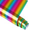 WRAPXPERT Rainbow HTV Heat Transfer Vinyl Roll Soft Metallic Iron on Vinyl for Shirts,Foil HTV Easy to Cut and Weed Stretchable Vinyl,12 x 5ft,Rainbow