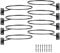DYOUen 8 Stücke Wandhalterung Ball Rack Wandmontage Ballhalter Universales Metall Regal Montiert Halter Schwarz für Basketball Fußball Volleyball Rugby (8)