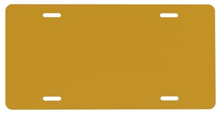 Natürliches Gelb Gedruckt Nummernschild Aluminium Auto Tag Auto Front Nummernschild Dekor Für LKW Rv Suv