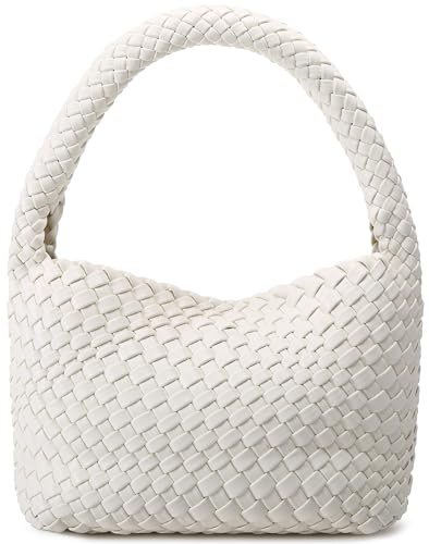 NOBLIFE, Damen Feder-01 Tragetasche, gewebte Tasche, Handtasche, Strandtasche, veganes Leder