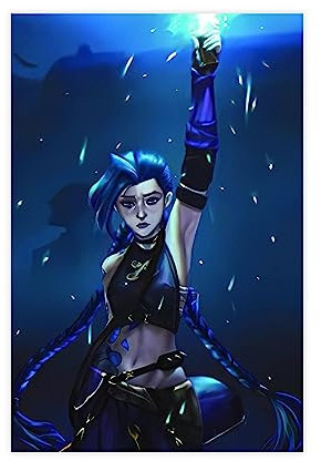 MEZUMI Leinwandposter, Arcane Jinx Kunstdruck, wasserfest, 30 x 45 cm, Schlafzimmer-Dekoration, für den Innenbereich