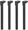 sourcing map 4pcs 15.7 x 1.8 Black Iron Square Folding Table Legs for Multiple Furniture Types