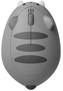 Akko Cat Theme Wireless Gaming Mouse, 2.4G GHz with a USB Receiver, Cute Optical Cordless Cartoon Mice for Computer/Laptop/Desktop/PC/iPad, Compatible with Mac/Win (Gray Mimo)