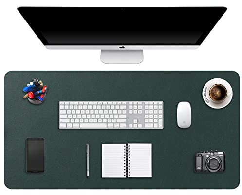 Tappetino per Mouse Grande Mouse Pad Mat XL, DOBAOJIA Sottomano da Ufficio Tappetino da Tavolo Pad per Scrivania Laptop, Pelle PU Impermeabile + Scamosciata Antiscivolo 100 x 50 cm