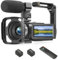 FHD Camcorder 1080P Video Camera for YouTube with 30fps 36MP 3 270 Degree Rotation LCD Digital Zoom 16x Digital Zoom Beginner Vlogging Camera with 2 Batteries Microphone, Remote Control