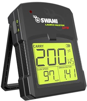 Izzo Golf Launch Master Lite Golf Launch Simulator - Golf Training aid Swing Simulator for Tracking Ball Speed, Smash Factor, Launch Angle, Shot apex and Ball Spin