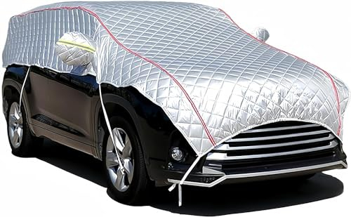 Hagelschutz Auto-Plane Wasserdicht Halbgarage für Auto-Abdeckung Auto-abdeckplane Auto-Garage Abdeckung SUV Hagelschutzplane Outdoor Sonnenschutz Auto-Decke (Großer SUV: 460~490cm)