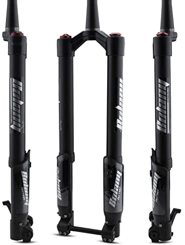 26/27.5/29 Inch Mountain Bike Suspension Fork, 1-1/2 Disc Brake Downhill Air Fork 150mm Travel for DH MTB Bike BMX Suspension Inverted Forks