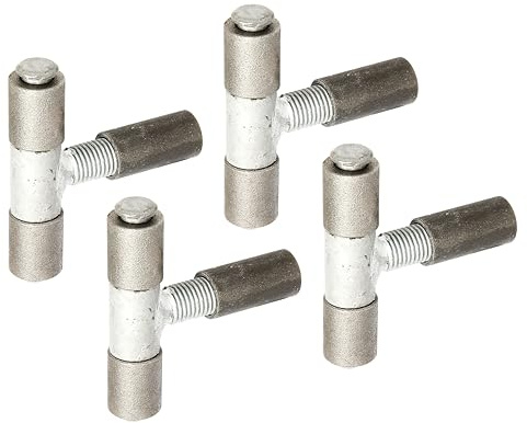 Alberts 852474 Anschweißband | verstellbar um 40 mm | Stahl, mit verzinktem Stift und Mittelteil | Gewinde M16 | Außen-Ø 22 mm | 4er Set
