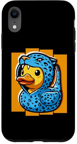 iPhone XR Jaguar Rubber Duck Leopard Duck Case