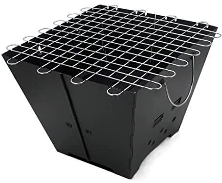 GTOULHH BBQ Grills Quadratischer Zusammenklappbarer Grill Für Den Außenbereich, Kompakt, Leicht, BBQ-Grill, Party-Dinner, Holzkohlegrill Holzkohlegrill Picknickgrill