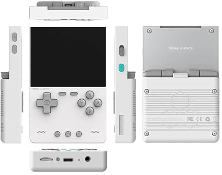 Meiurlex TRIMUI Brick Handheld Spielkonsole mit 64GB TF-Karte, Allwinner A133P Open Source Linux System 3,2 IPS Display Tragbare Spielkonsole Arcade Gaming Player 3000mAh