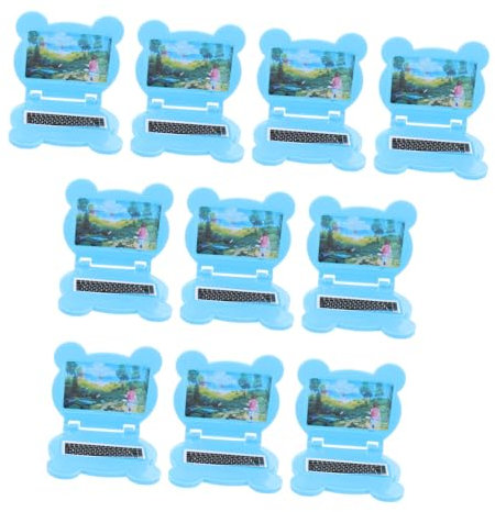 Toyvian 10pcs Dollhouse Mini Computer Mini Laptops Miniature Notebook Accessories for Simulation Pretend Play Collection