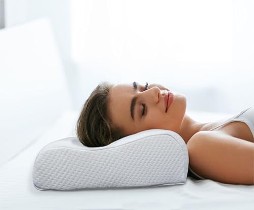 Bestfor Cooling Gel Memory Foam Contour Pillow for Superb Comfort and Support. Luxurious Air Flow Cover can be removed and machine washed at low temperature. 60x36cm