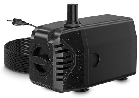 Biling DC Water Pump for 12W-20W Solar Pond Fountain Pond Filter, 18V 875L/H, Waterproof Pump for Aquarium, Water Feature