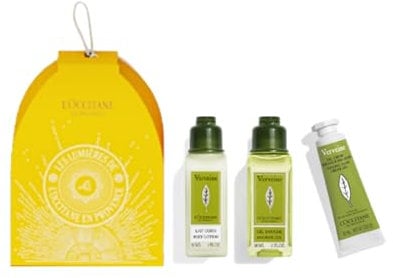 L'OCCITANE Verbena Ornament, Refreshing Citrus Scented Hand & Body Care, Premium & Clean Beauty Bath & Body Gift Set for All