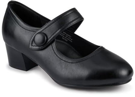 Pavers Womens Wide Fit Touch-Fasten Heeled Mary Janes | All Year Round | Mary-Jane Shoe | Pull On