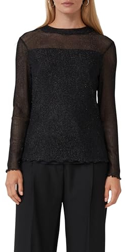 s.Oliver Transparentes Shirt mit gefüttertem Body