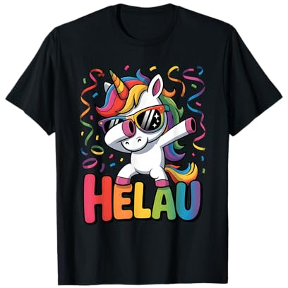 Party Einhorn Karnevalskostüm Karneval Kostüm Einhorn Helau T-Shirt