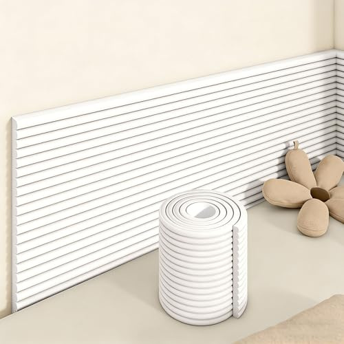 Wandkissen Selbstklebend-3D Wandpaneele Gepolstert, Anti-Kollisions-Wandpolsterung, Wärmedämmung/Wasserdicht, DIY Zuschneidbar Wandschutz Bett Kopfteil(Weiß,60 x 200 cm)